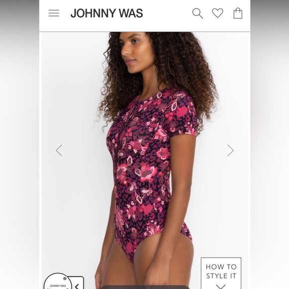 Johnny Was One Piece Swim Suit - Picture 3 of 4